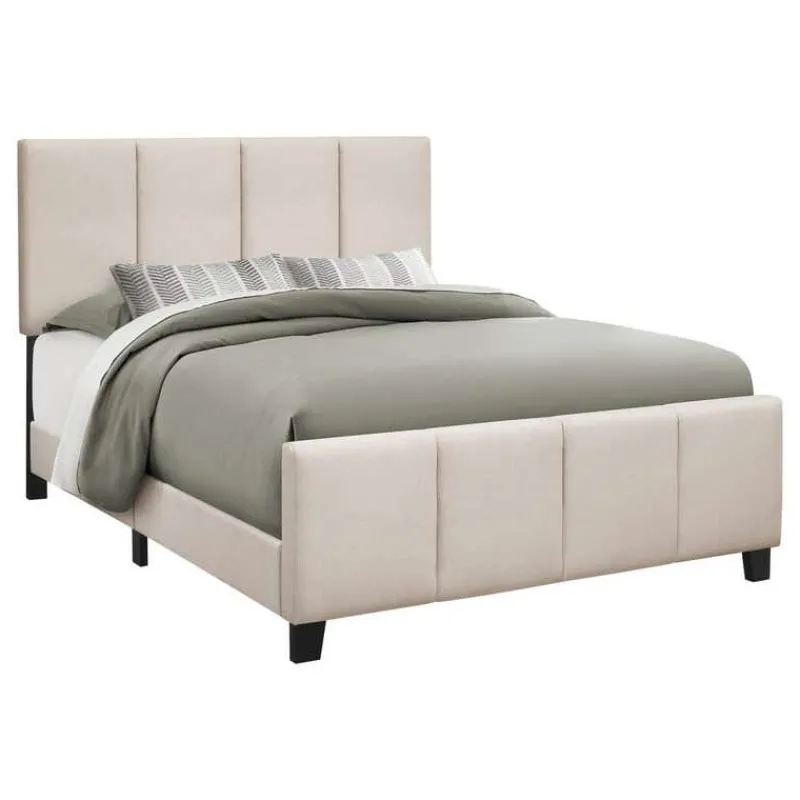 Monarch Queen Upholstered Bed with Headboard (60") -