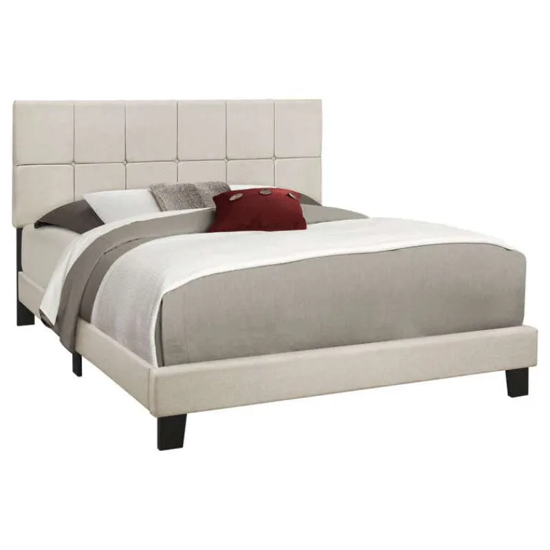 Monarch Queen Upholstered Bed with Headboard (60") -