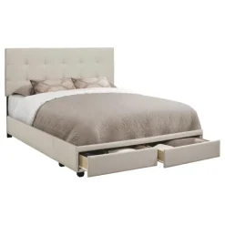 Monarch Queen Upholstered Bed with Headboard (60