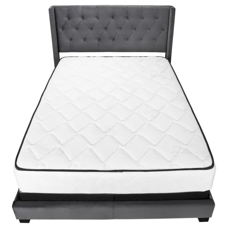 Monarch Queen Velvet Bed with Headboard (60") -