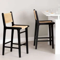 Meubles South Shore RATTAN BAR STOOL, SET OF 2 - South Shore