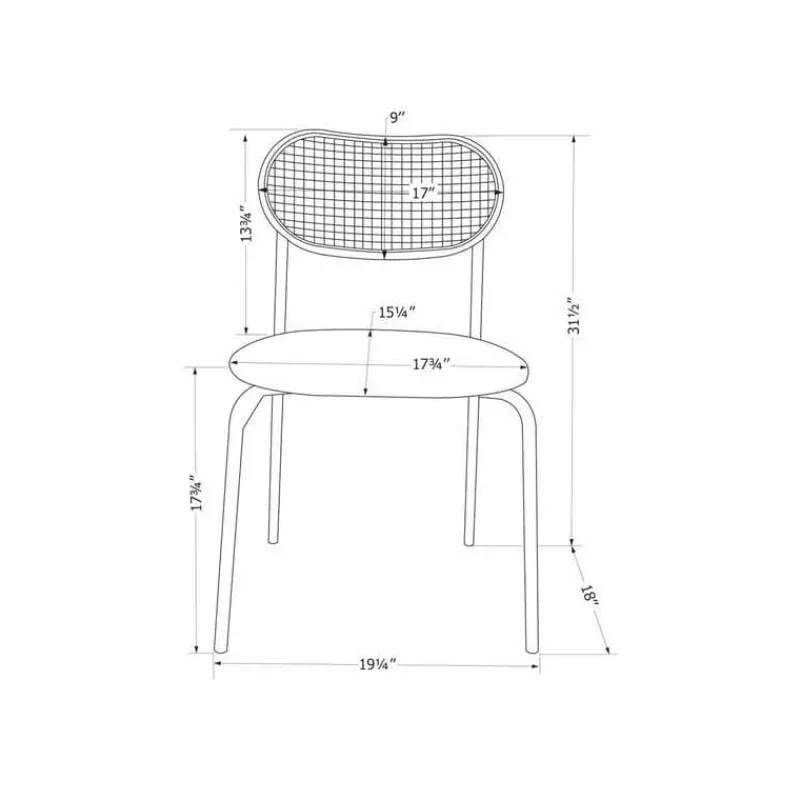 Meubles South Shore Rattan Dining Chair - Set Of 2 - South Shore