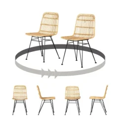 Meubles South Shore Rattan Dining Chair. Set Of 2 - South Shore