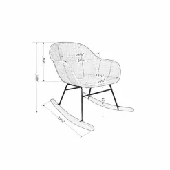 Meubles South Shore Rattan Rocking Chair
