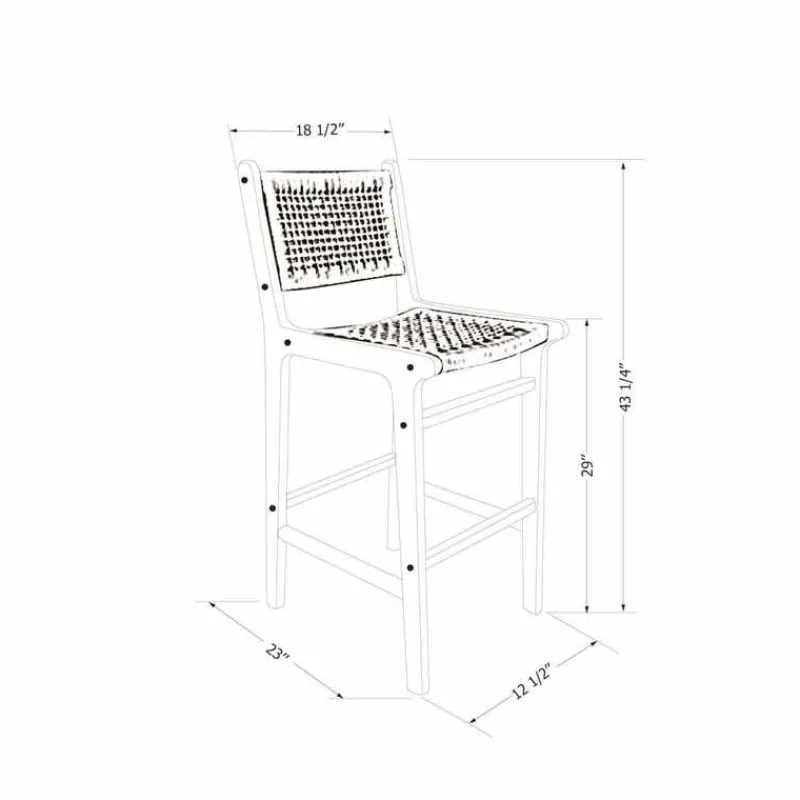 Meubles South Shore Rattan Stool - South Shore