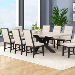 Rectangular Extendable Dining Table 72" to 90"