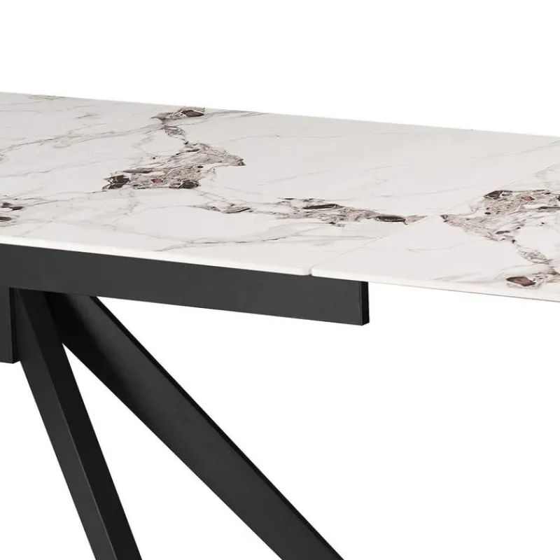 Rectangular Extendable Sintered Stone Dining Table 63" to 95"