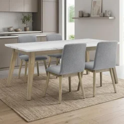 Rectangular Marble Top Dining Table 72