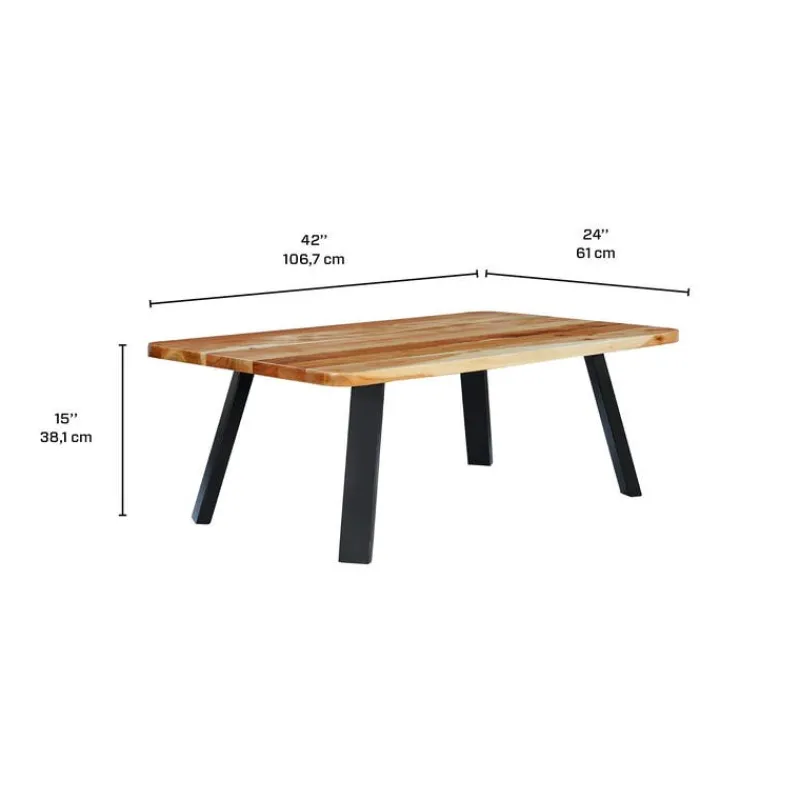 Rectangular Solid Wood Coffee Table