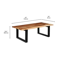 Rectangular Solid Wood Coffee Table