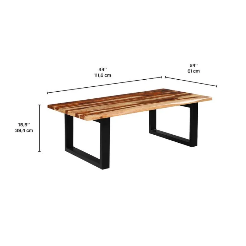 Rectangular Solid Wood Coffee Table