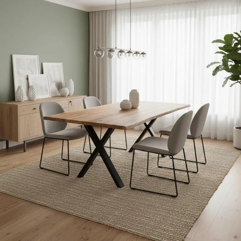 Rectangular Solid Wood Dining Table - 67"