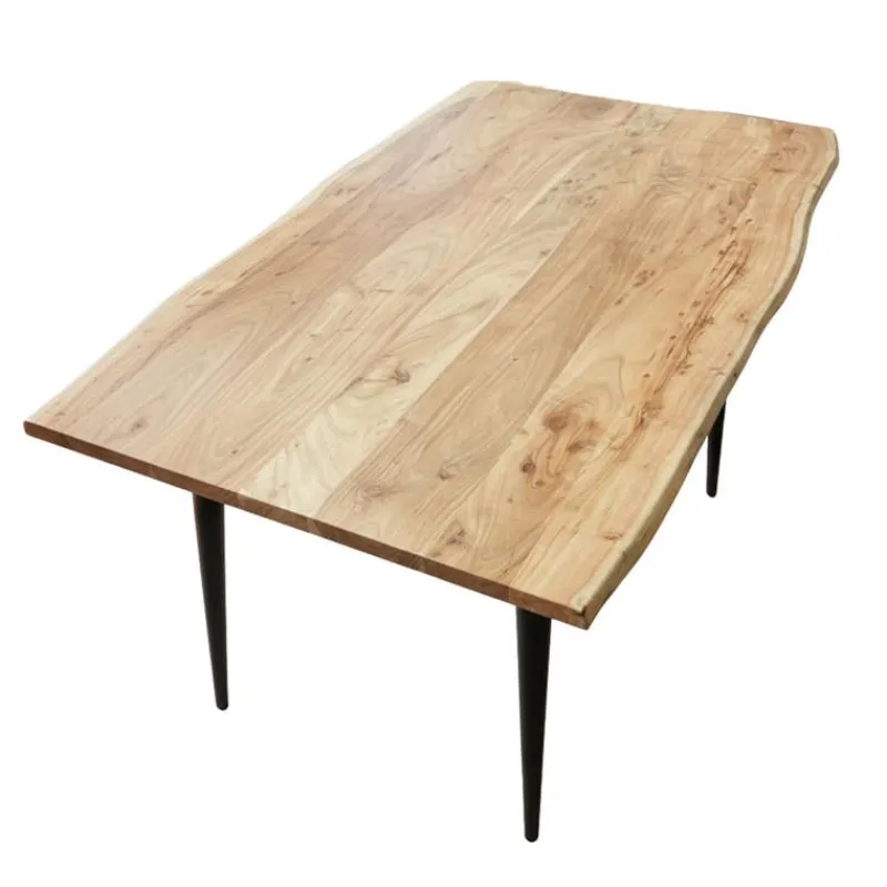 Rectangular Solid Wood Dining Table 58"