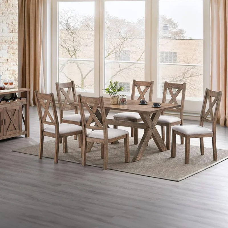 Rectangular Solid Wood Dining Table 59"