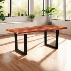 Rectangular Solid Wood Dining Table - 72