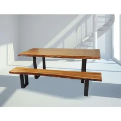 Rectangular Solid Wood Dining Table 84