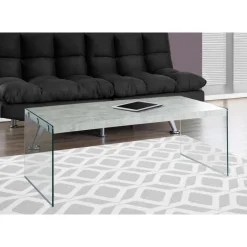 Monarch Rectangular Tempered Glass Coffee Table -