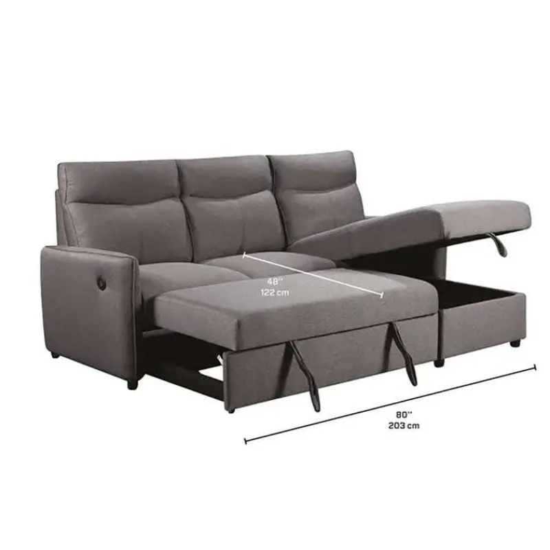 Reversible Sectional Bed with USB Ports