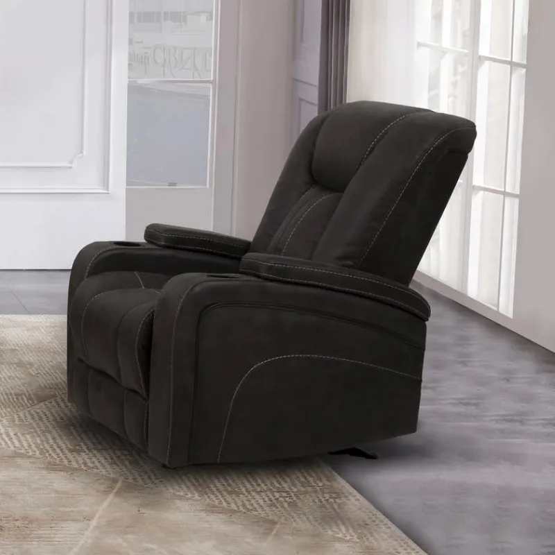 Rocking Recliner with Cup Holders