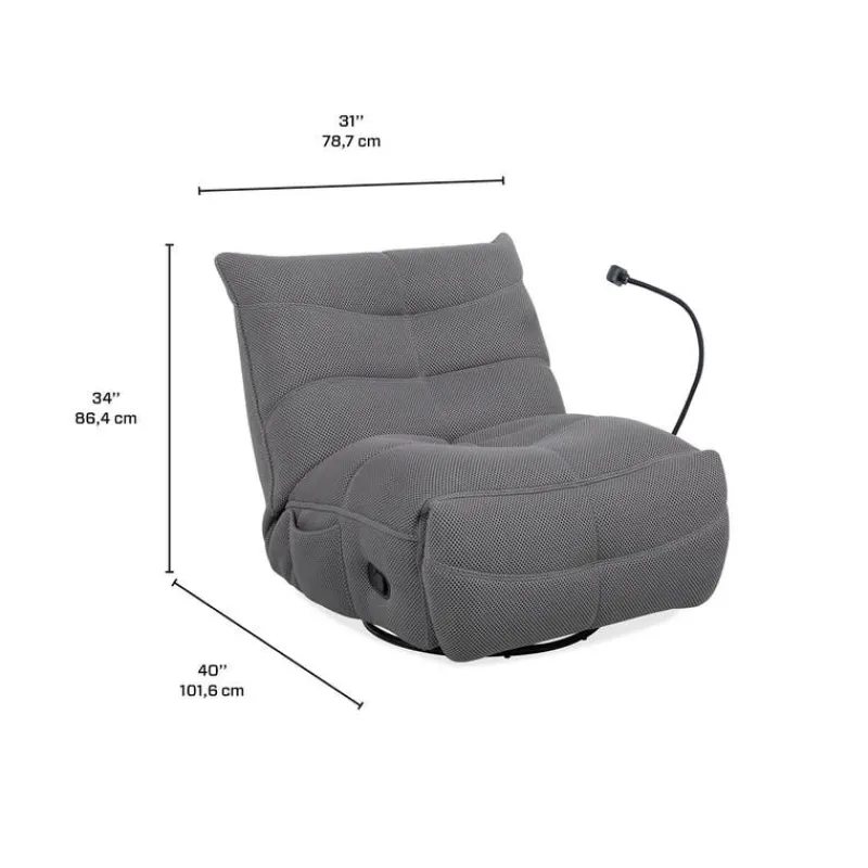 Rocking Recliner with Phone Holder -