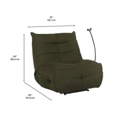 Rocking Recliner with Phone Holder -