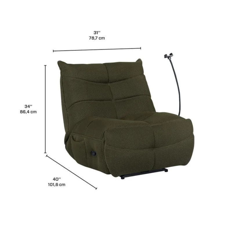 Rocking Recliner with Phone Holder -
