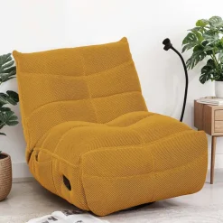 Rocking Recliner with Phone Holder - en Yellow