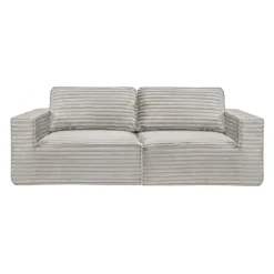 Rolled & Compressed Loveseat in Corduroy Velvet -