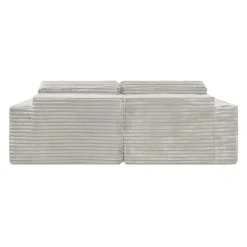 Rolled & Compressed Loveseat in Corduroy Velvet -