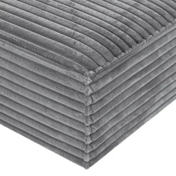 Rolled & Compressed Right Sectional in Corduroy Velvet 3 pcs -
