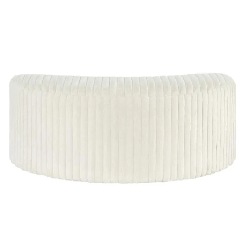 Rolled & Compressed Sealy Corduroy Armchair-in-a-Box with an Ottoman - Cream