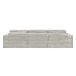 Rolled & Compressed Sofa in Corduroy Velvet -