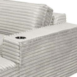 Rolled & Compressed Sofa in Corduroy Velvet -