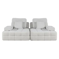 Rolled and Compressed Loveseat-in-a-Box