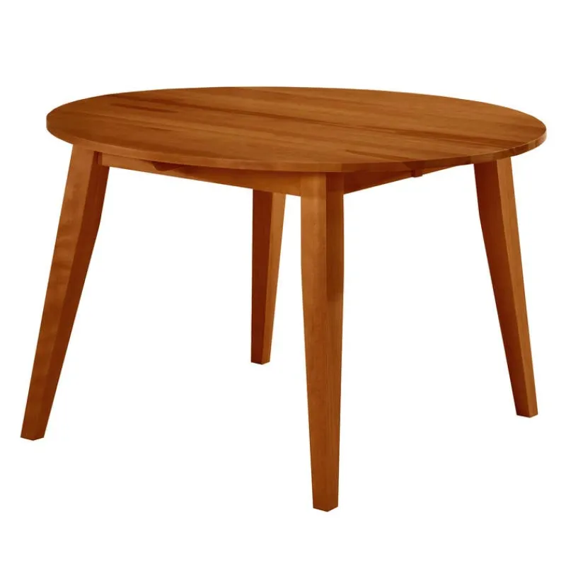 Arboit Poitras Round Extendable Solid Wood Dining Table 48" to 66" -
