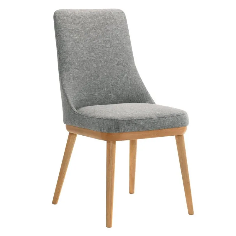 Round Pedestal Dining Table with 2 Chairs - Grey