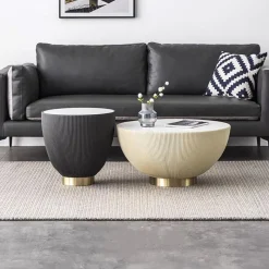 Round Sintered Stone Coffee Table