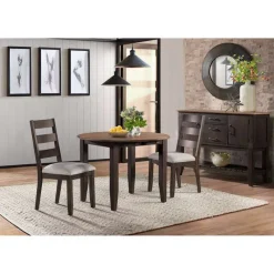 Round table with 2 chairs