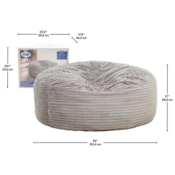 Sealy Corduroy Velvet Bean Bag -