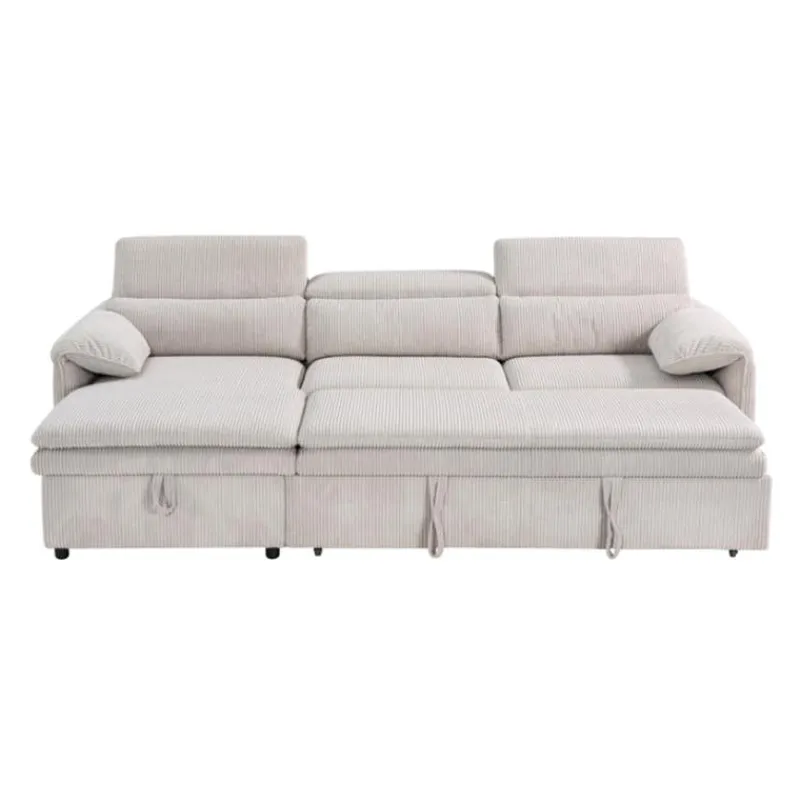 Sectional Bed and a Left-Side Chaise with Storage -