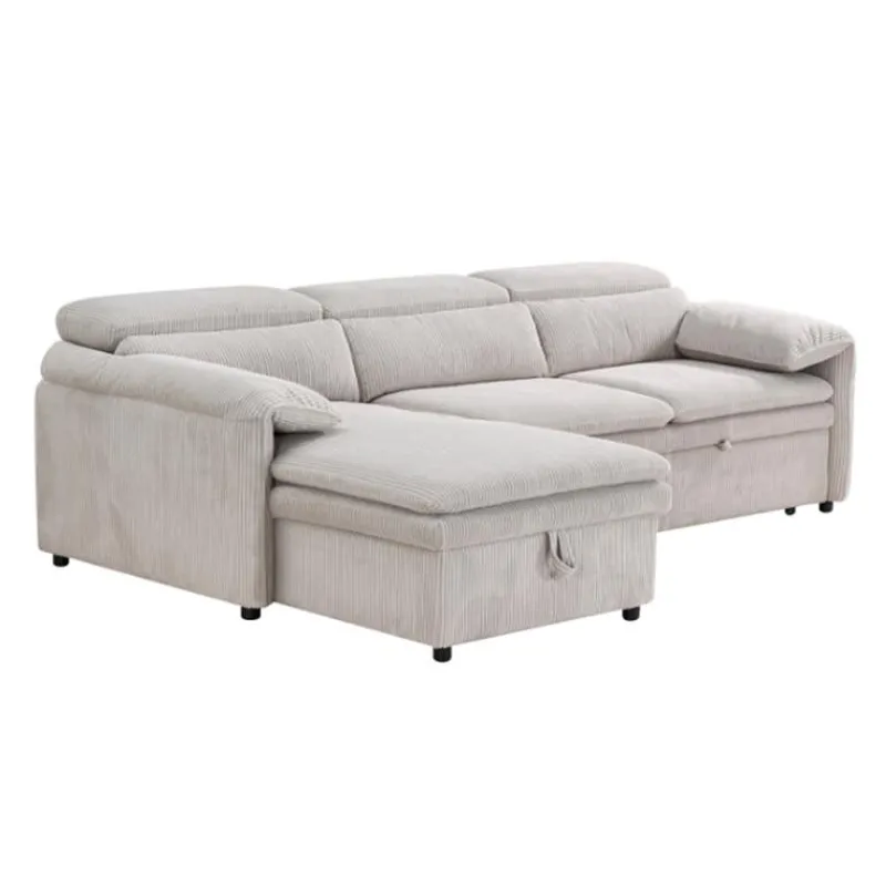 Sectional Bed and a Left-Side Chaise with Storage -