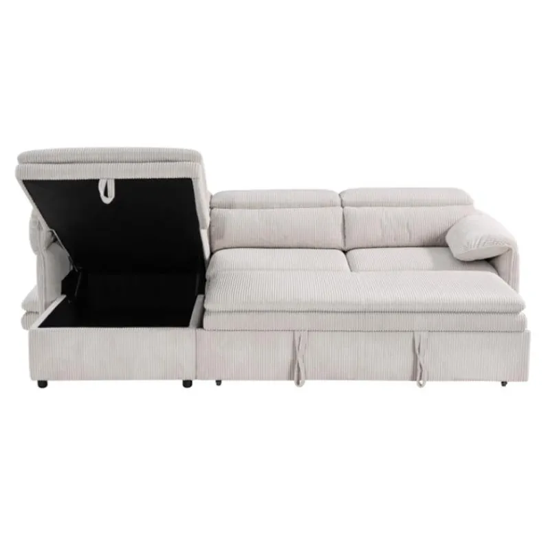 Sectional Bed and a Left-Side Chaise with Storage -