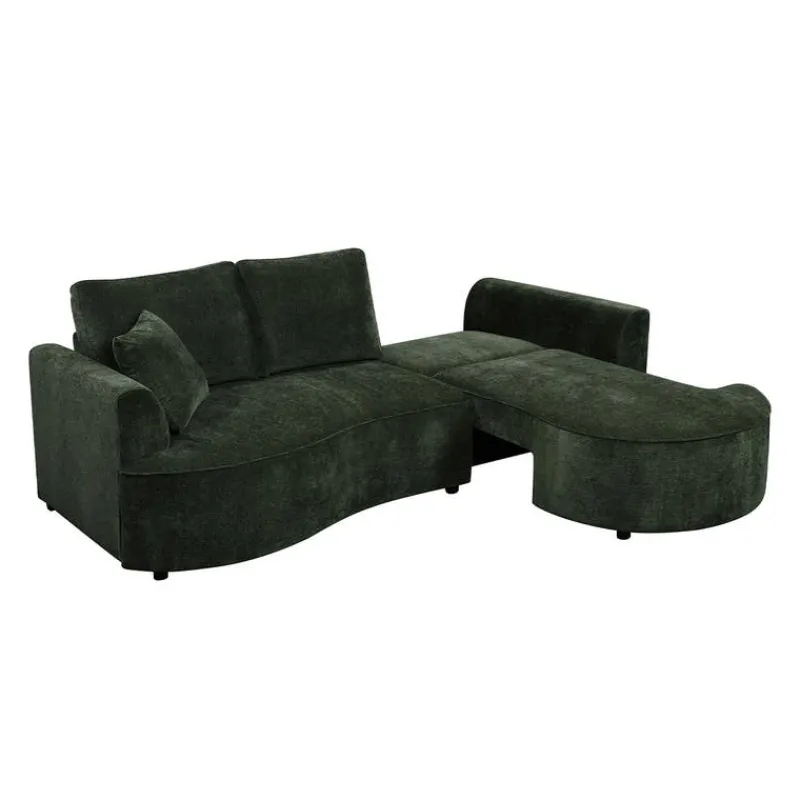 Sectional Bed with Chaise and Storage