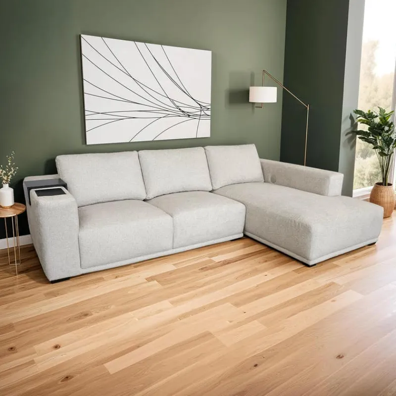 Sectional with Chaise and Built-In Audio Sound System