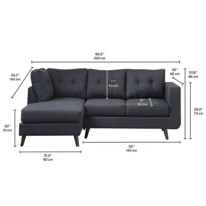 Sectional with Left-Side Chaise