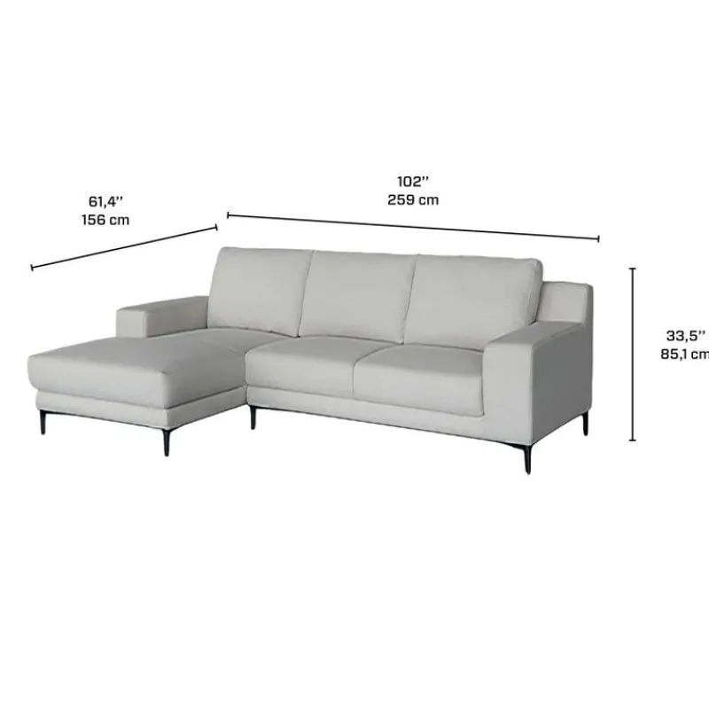 Sectional with Left-Side Chaise -