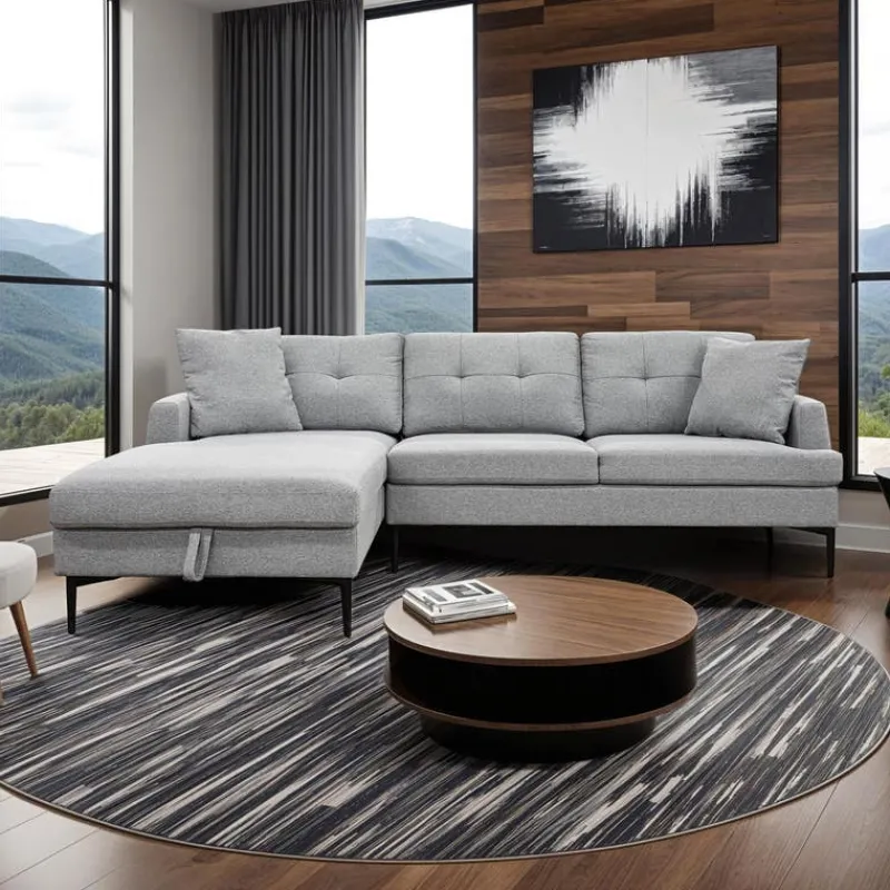 Sectional with Left-Side Chaise and Storage