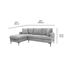 Sectional with Left-Side Chaise and Storage