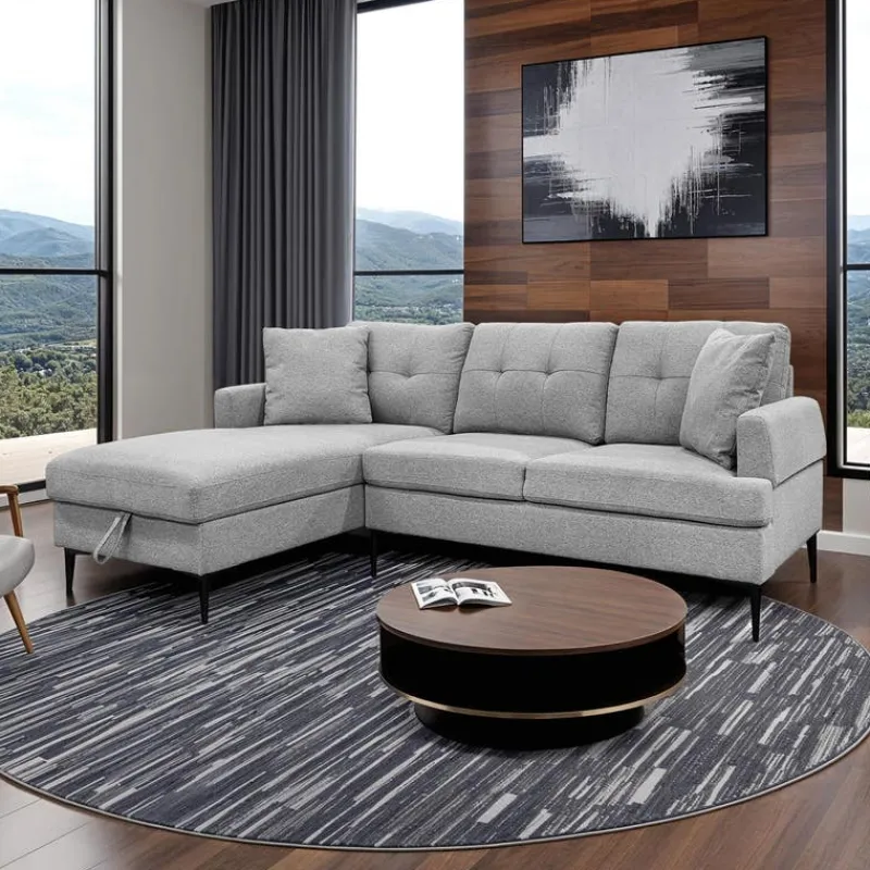 Sectional with Left-Side Chaise and Storage