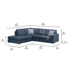 Sofa By Fancy Sectional with Left-Side Chaise
